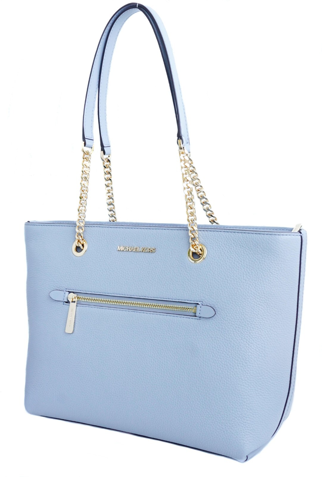 

Сумка Michael Kors Сумка Jet Set Ltem Md Сумка-тоут на молнии с цепочкой Кожаная сумка P.Blue New, Michael Kors Jet Set Travel