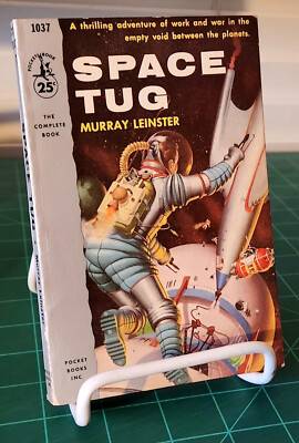 Space Tug by Murray Leinster - Vintage SF paperback - 1954 - Rocket cover