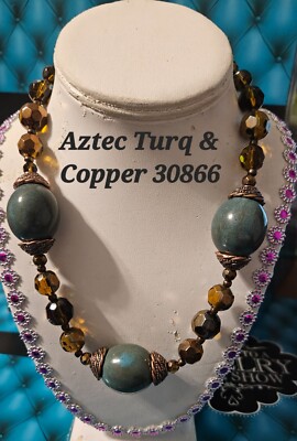 Premier Designs Jewelry Aztec Necklace in Antiqued Copper 