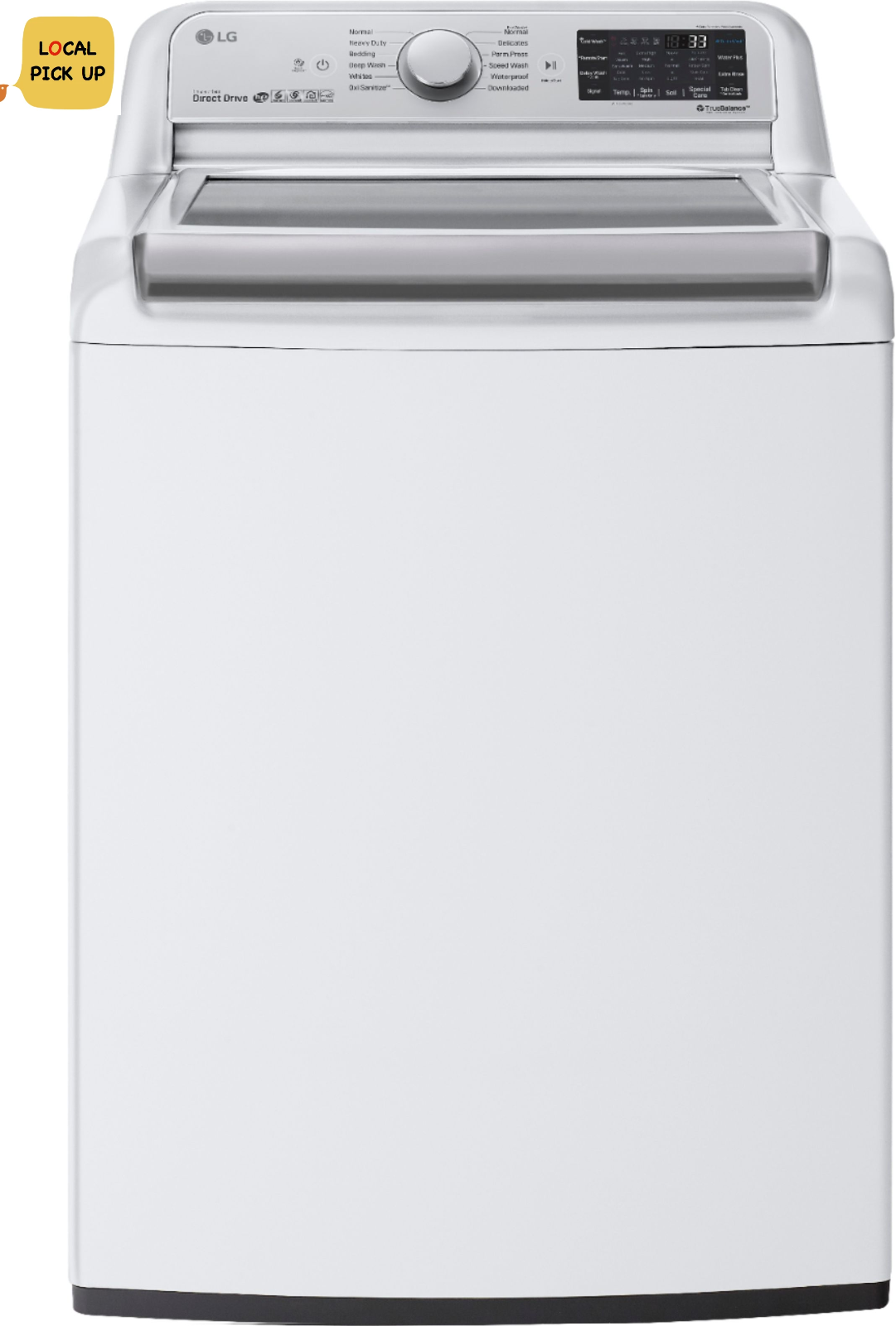 LG WT7800CW 5.5 Cu. Ft. High-Efficiency Smart Top-Load Washer ...