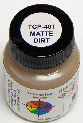 MATTE DIRT TRU-COLOR AIR BRUSH READY PAINT N HO S O On30 Model Railroad TCP4012