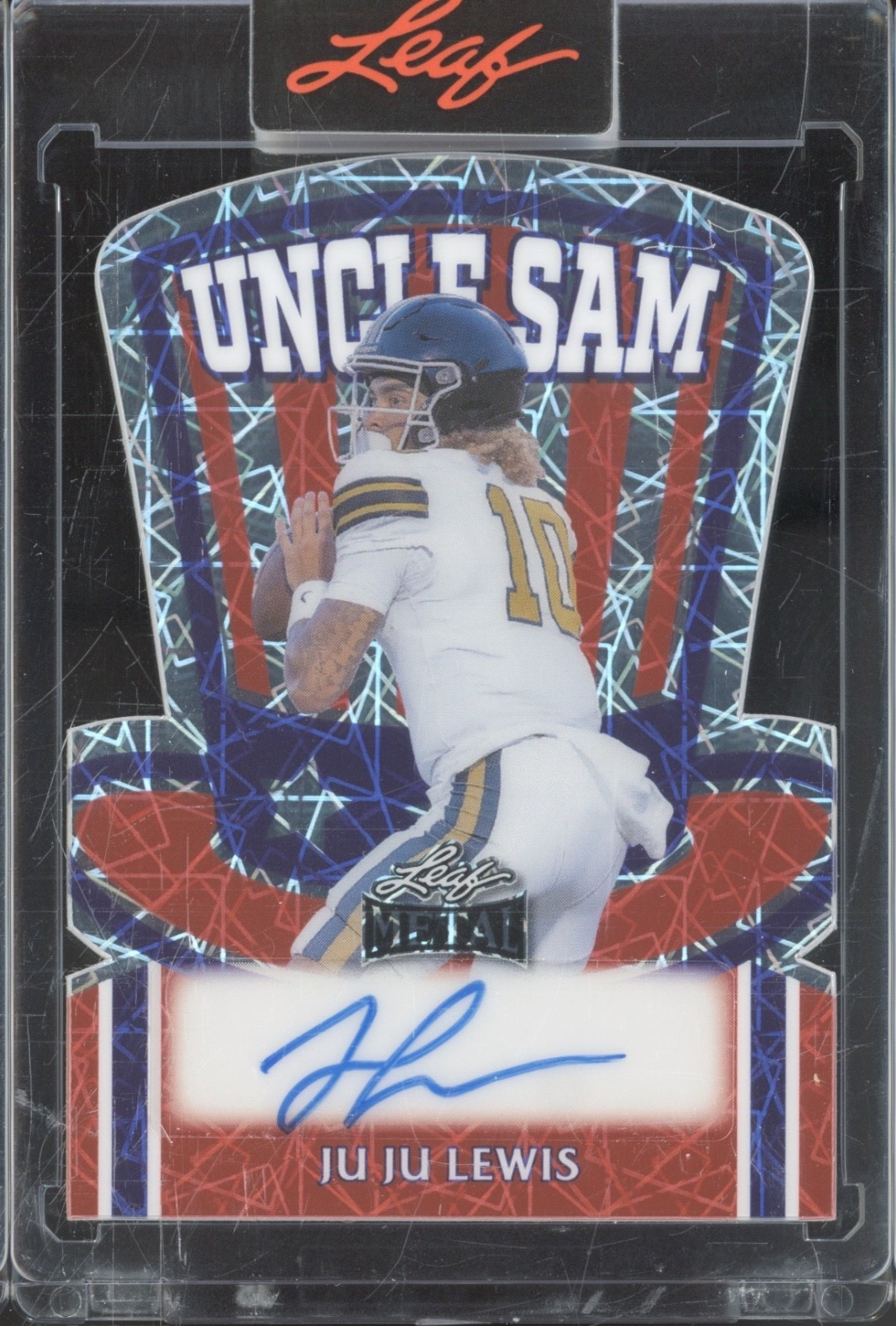 2025 Leaf Metal Uncle Sam Laser Ju Ju Lewis Auto Autograph 1/1