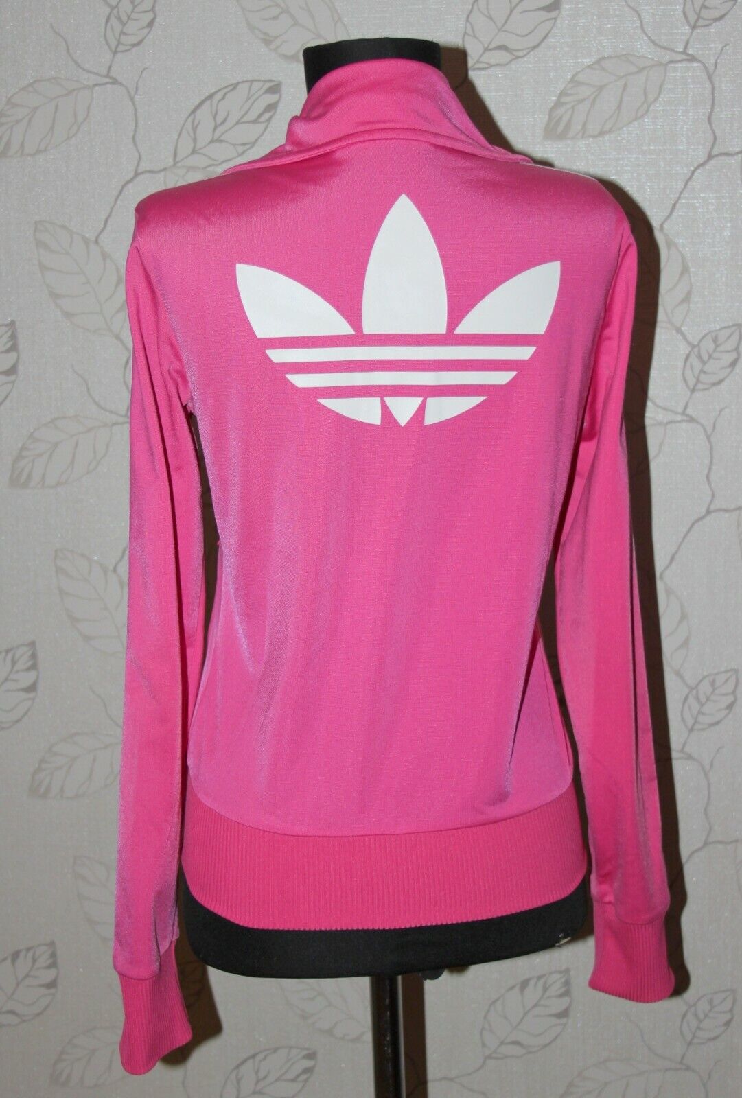 Adidas Originals womens pink big logo track jacket Size 34 Adidas Originals womens pink big logo track jacket Size 34