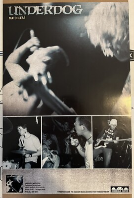 UNDERDOG Matchless promo poster Bridge Nine NYHC Into Another Gorilla Biscuits