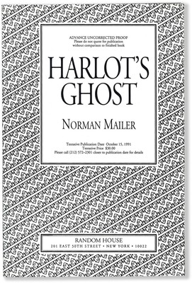 Norman Mailer / HARLOT'S GHOST Uncorrected Proof 1st 1991