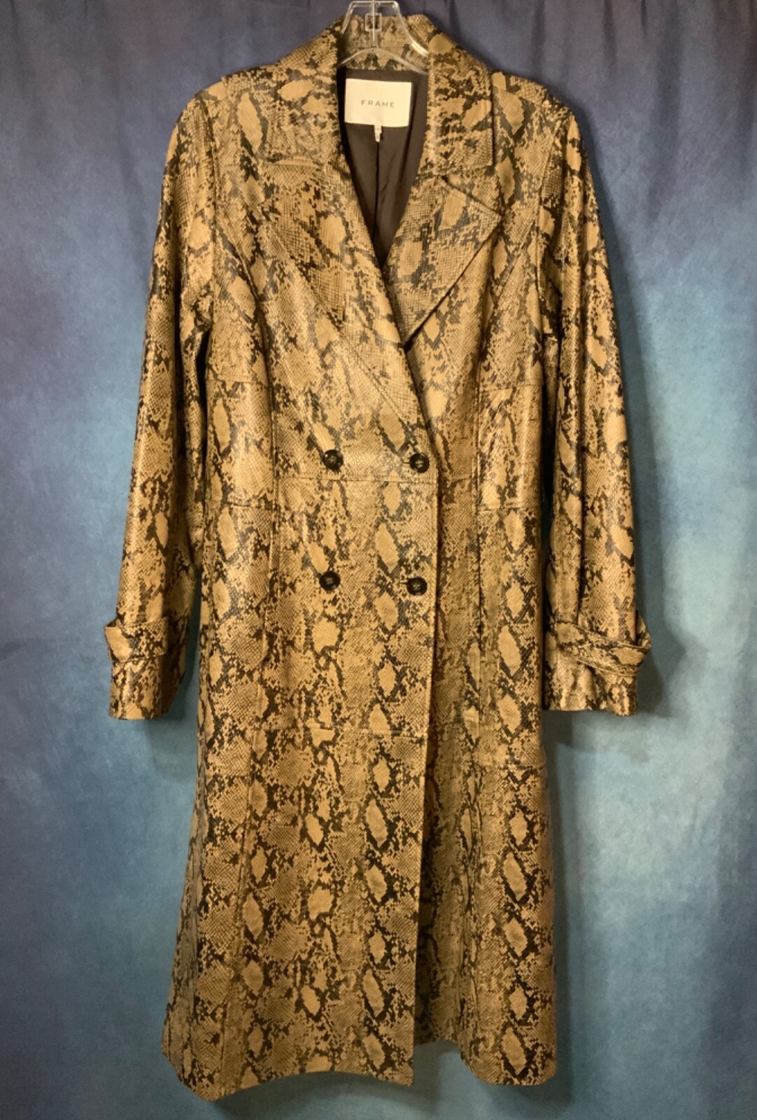 ジャケット・アウター unknown black pythons long coat ジャケット・アウター unknown black pythons long coat Black