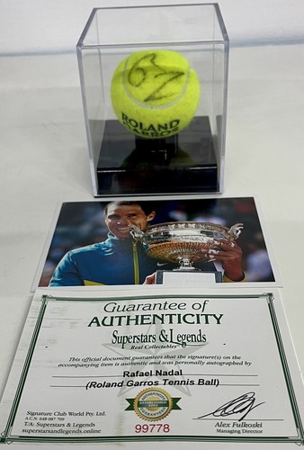 Rafael Nadal(サイン入りボール) RAFAEL NADAL Signed Tennis Ball Roland Garros French Open