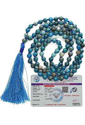 Cristal naturel Apatite mala pierre cristal naturel 6 mm 108 perles Jap Mala