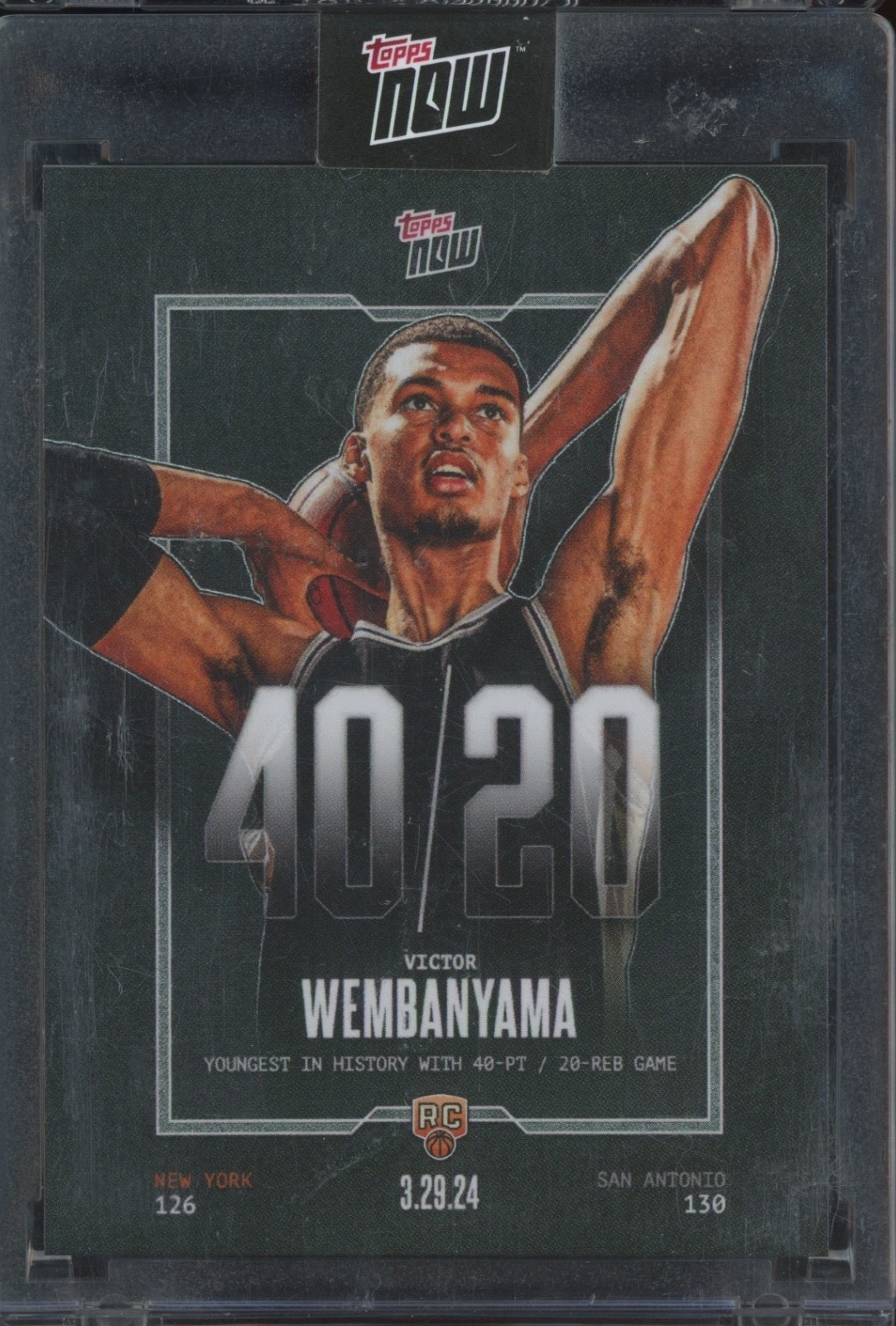 2024 Topps Now #VW5 Victor Wembanyama RC Rookie