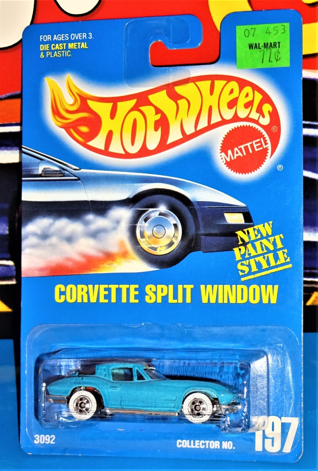Hot Wheels Early-Mid 90s Mainline #197 Corvette Split Window