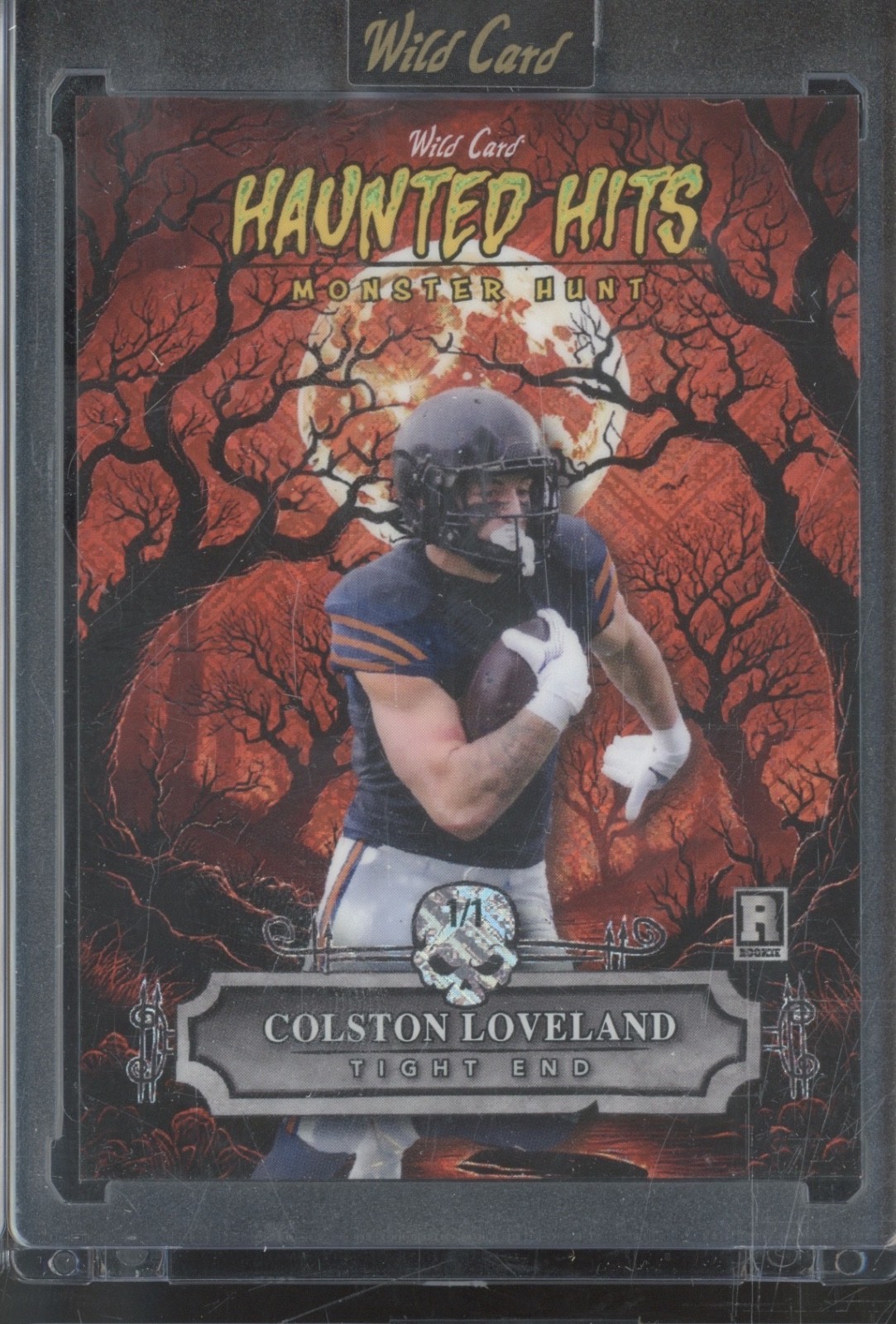 2025 Wild Card Monster Hunt Haunted Hits Red Colston Loveland RC Rookie 1/1