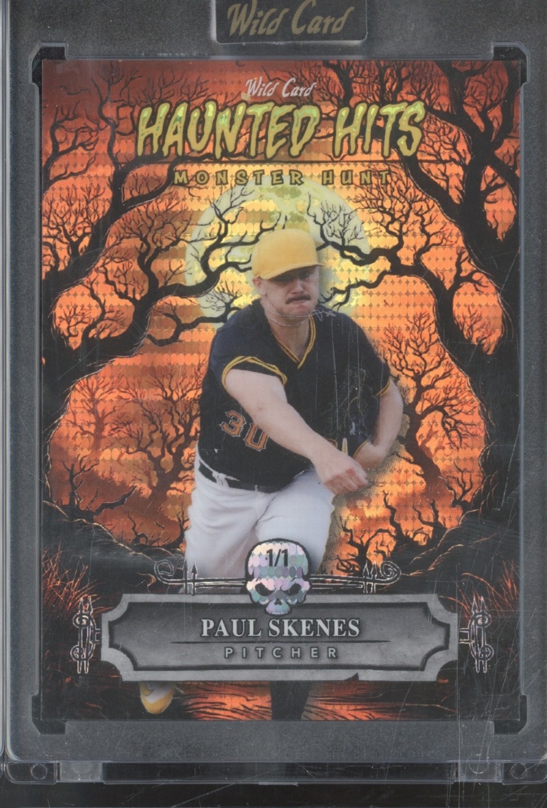 2025 Wild Card Monster Hunt Haunted Hits Orange Pulsar Paul Skenes 1/1