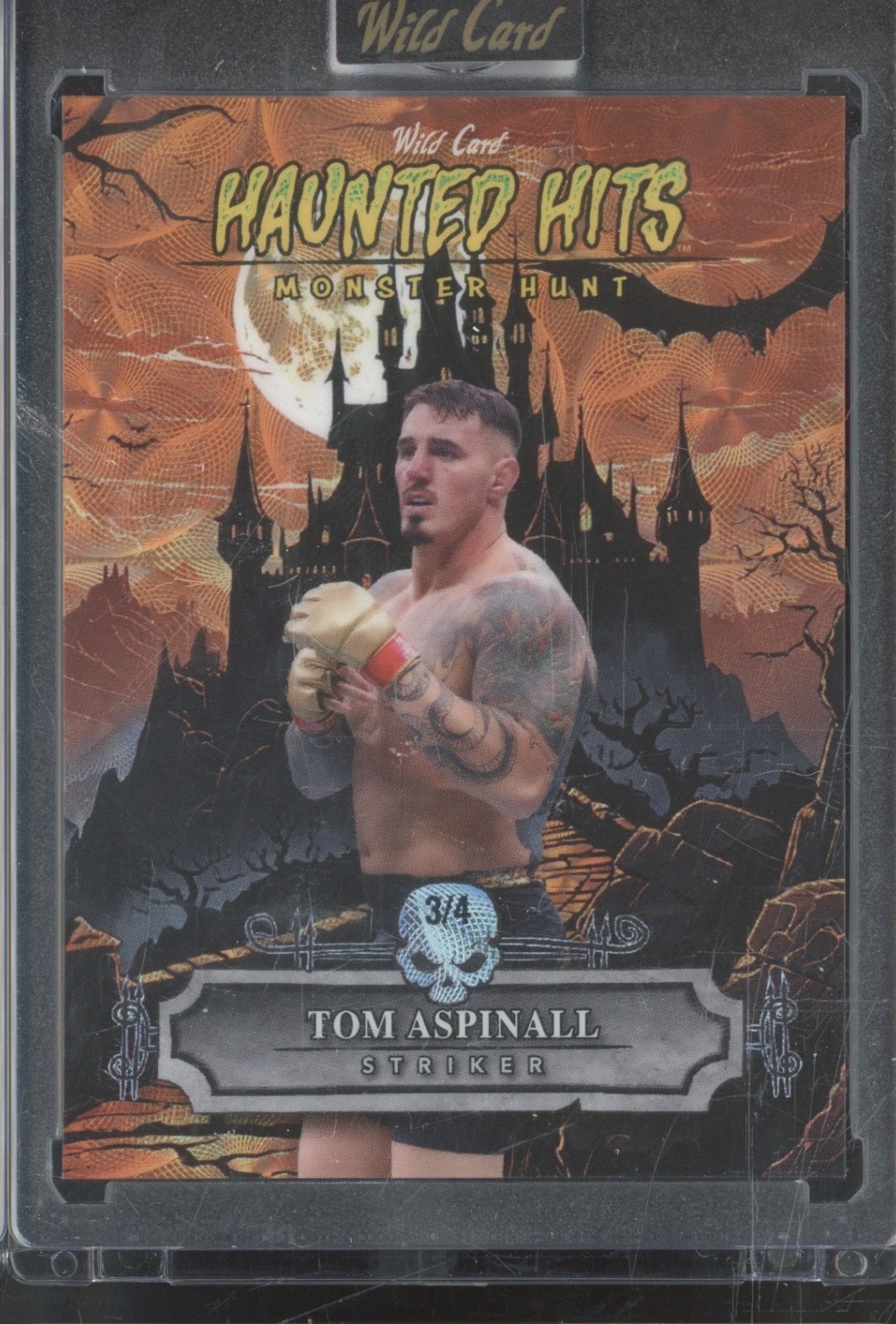 2025 Wild Card Monster Hunt Haunted Hits Orange Kaleidoscope Tom Aspinall 3/4
