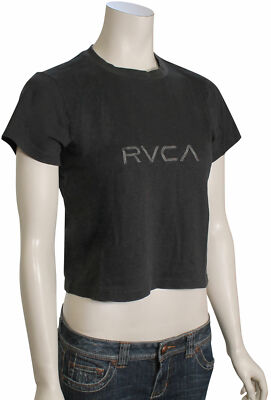 

RVCA Маленькая женская футболка RVCA — черная — новинка, Черный