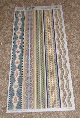 Creative Imaginations Debbie Mumm 5.5x12inch Border Sticker~Nautical By the Sea