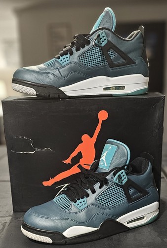 NIKE AIR JORDAN 4 RETRO 30th TEAL WHITE BLACK RETRO SIZE MEN'S