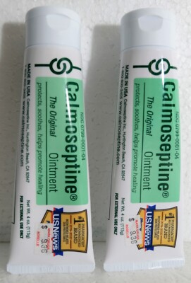 2 New Calmoseptine Ointment 4 Ounce Tubes