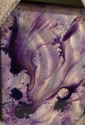 NEW '23 Jeff Vermeeren Embl. Limitd Ed. Print on Aluminum Purple Velvet Fog COA