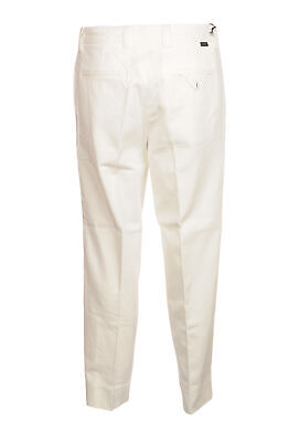 Pre-owned Haikure Man Straight Leg Trousers Bianco 15020