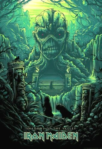 IRON MAIDEN Shadow of the Valley HUGE 3x5 Ft Flag Tapestry Fabric Poster New