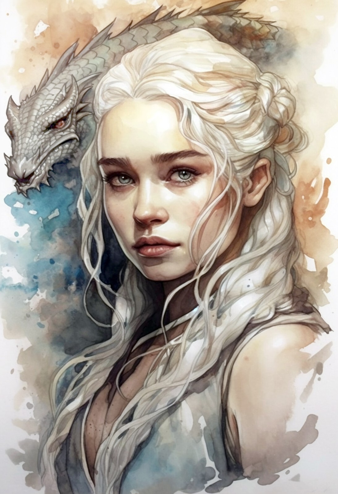 "Khaleesi" 13" x 19" Fine Art Print Limited Only 20 Hand-Numbered Copies
