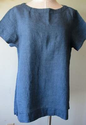 FLAX Designs  Linen  Elite  Shirt     2G    NWT   BLUE
