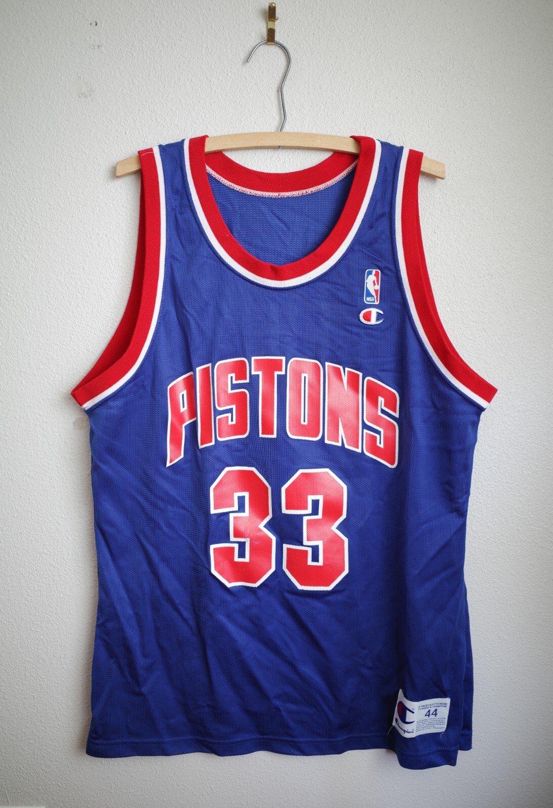 k*u様 希少 NBAユニフォーム Detroit Pistons Grant Champion Men's Detroit Pistons Grant Hill 33 NBA Basketball