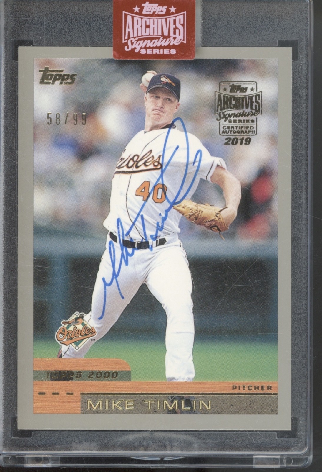 2019 Topps Archives Signature 2000 #333 Mike Timlin 58/99 Auto Autograph
