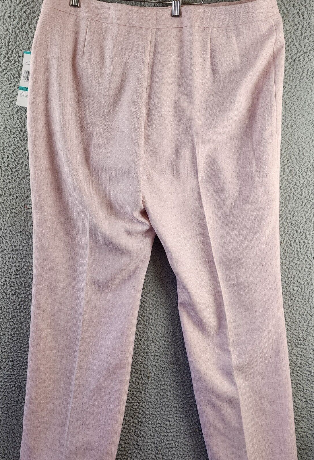 Le Suit Plus Size Herringbone Pants Women's 16 Light Blossom Multi Long Sleeve - Picture 12 of 15