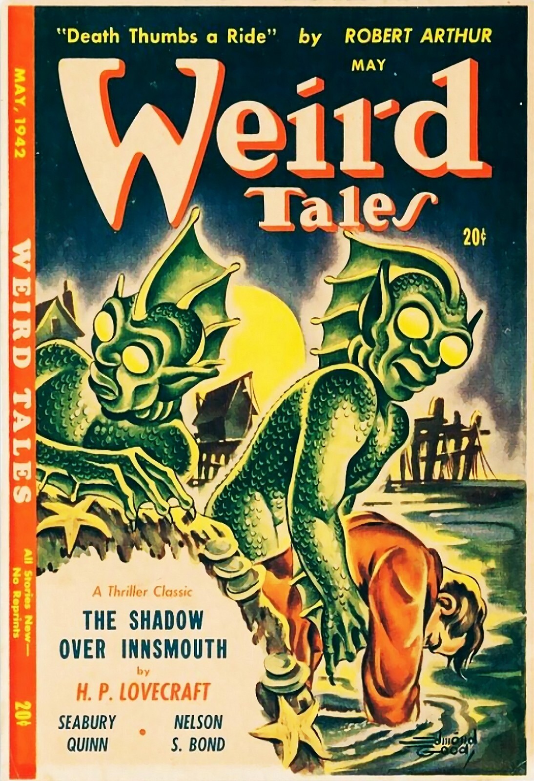The Shadow over Innsmouth, Lovecraft, Weird Tales cover 13