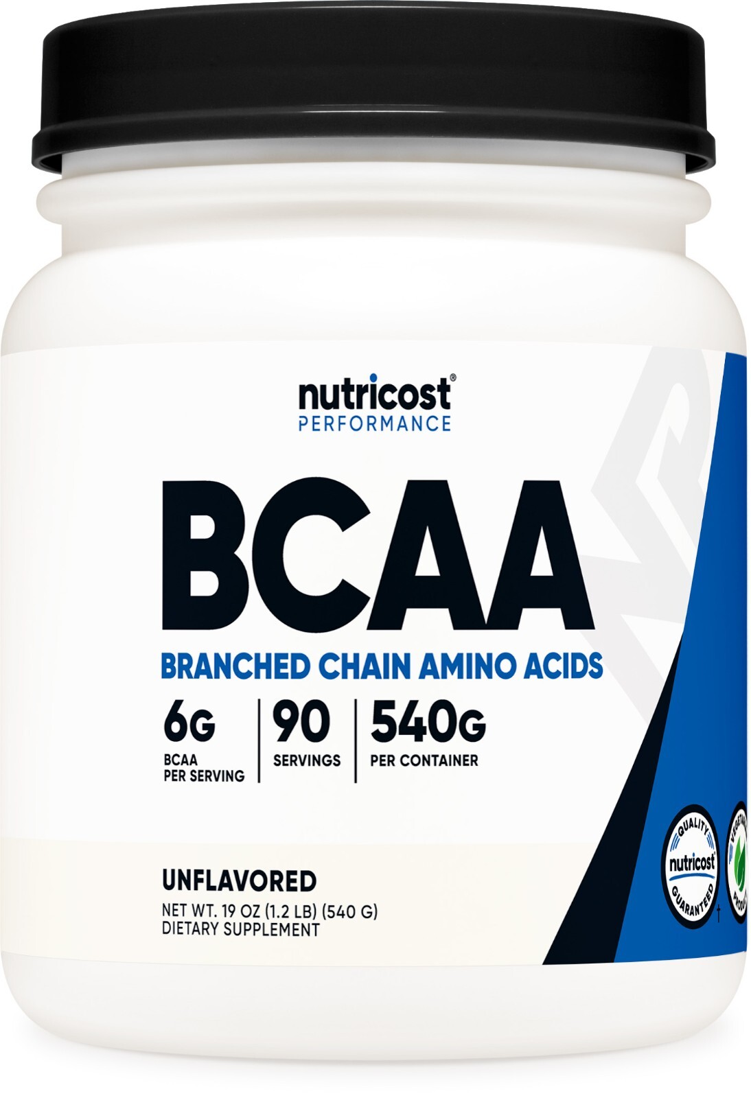 Nutricost BCAA Powder 90 порций (без вкуса) - 6000 мг на порцию
