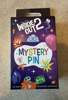 Disney HKDL Inside Out 2 Mystery Box Anxiety Envy Joy Embarrassment Pin - 2 Pins