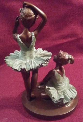 Beautiful Ballerina Bronze Look Trio Sculptures