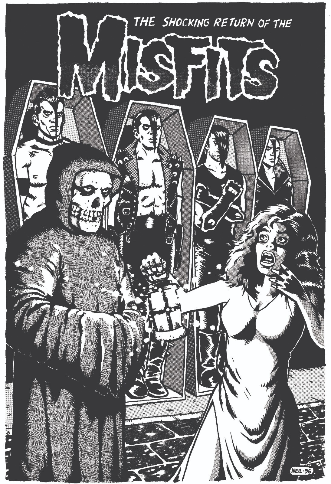 GWAR MISFITS コンサートポスター The Misfits & GWAR Concert Poster by Marco Almera | Poster