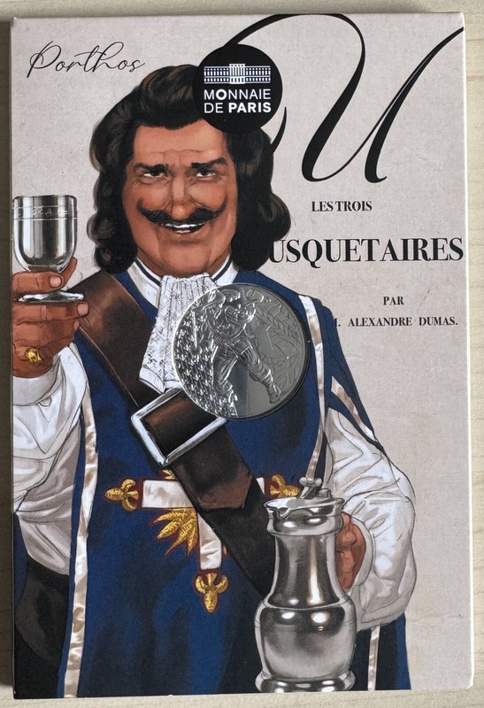 10 Euro In Coincard / Blister, Frankreich 2024, Die Musketiere, Porthos