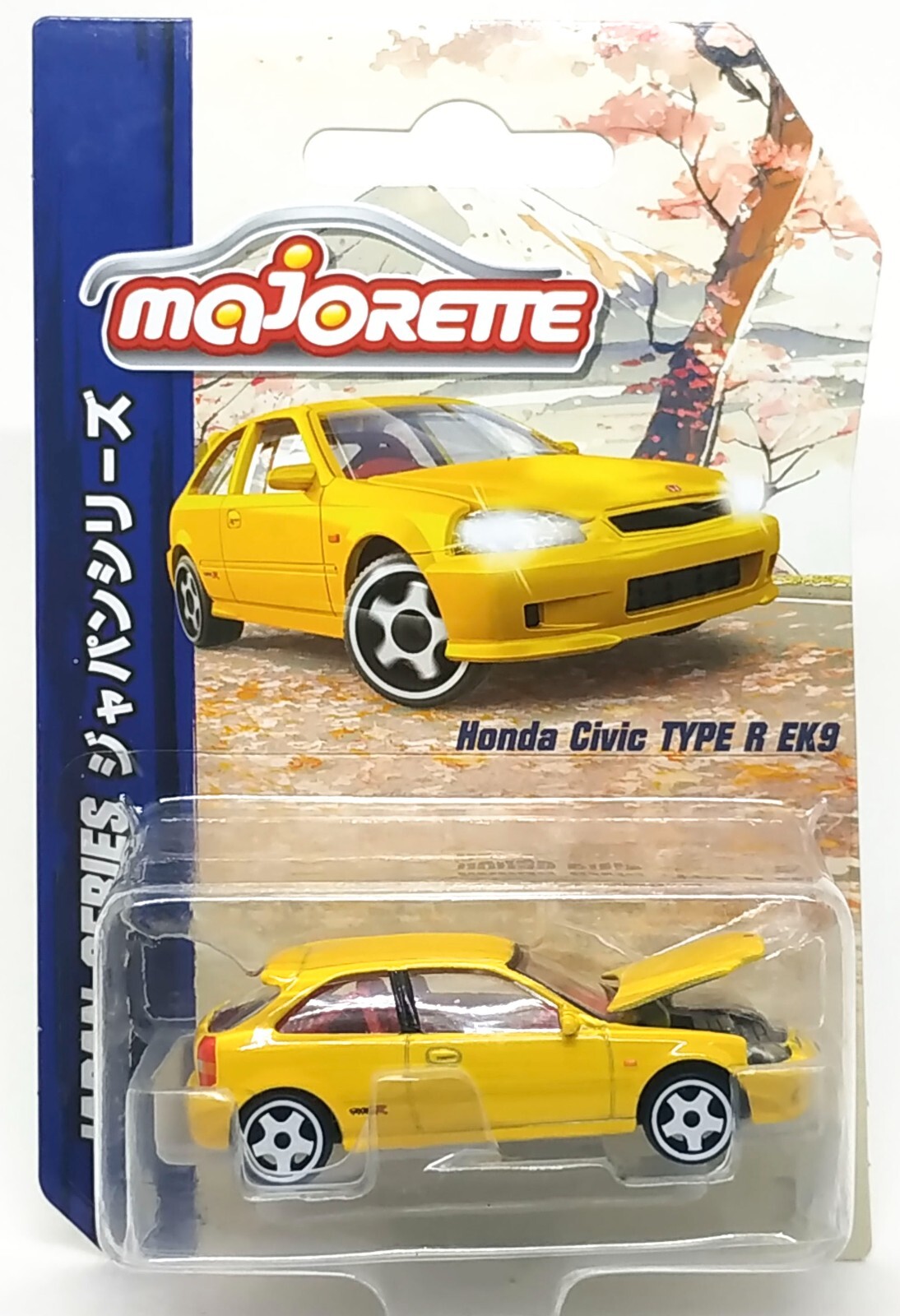 Majorette Honda Civic Type R EK9 Japan Series Yellow 1:57 (3