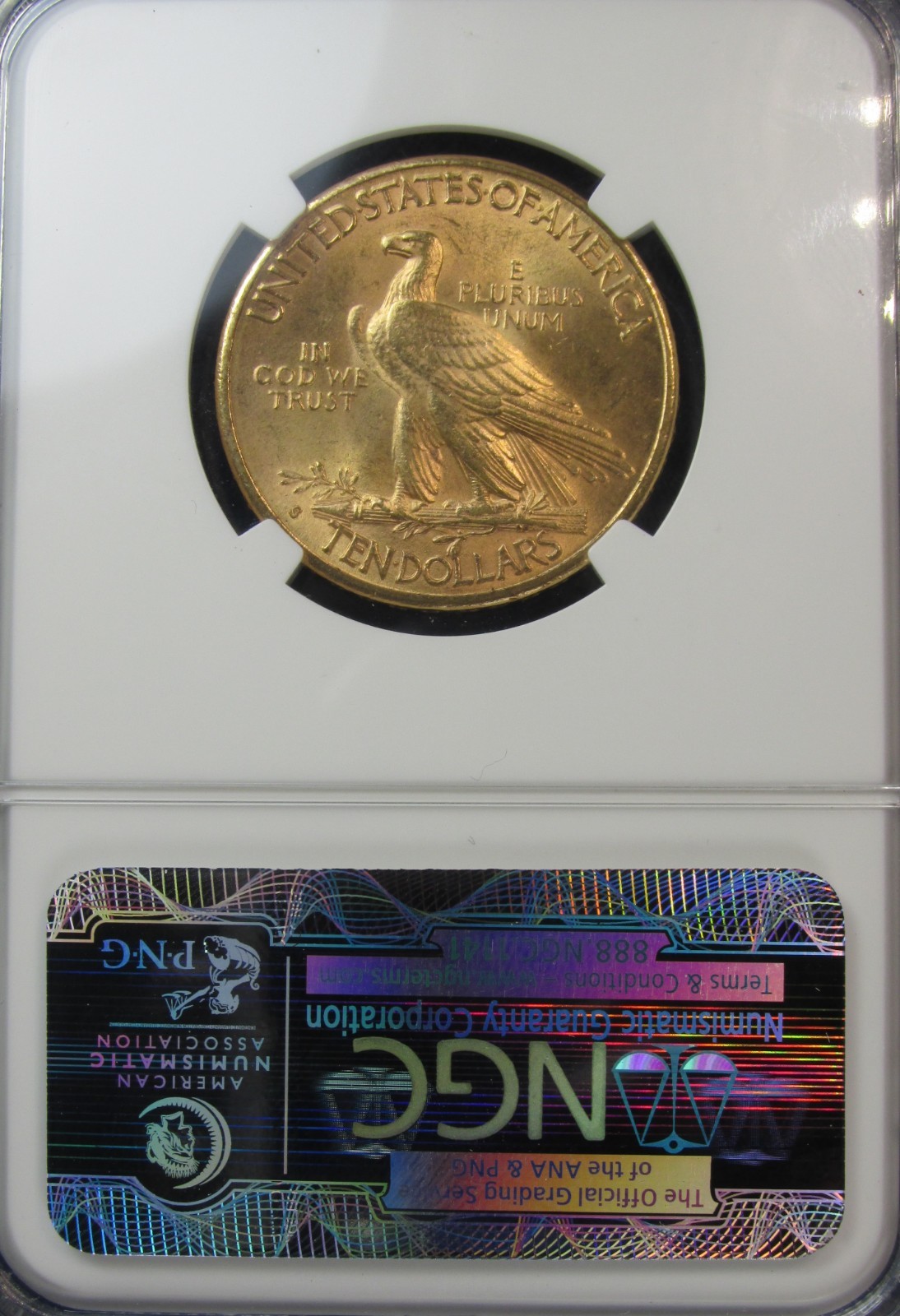 1909-S $10 Gold Indian US Coin NGC MS63 Rare Date High Grade [001] *G