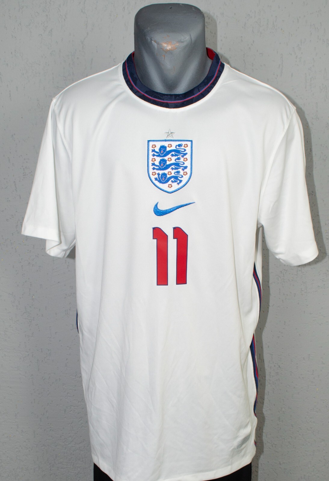 England Rashford Jersey 2020 Euro Home Football Soccer Mens