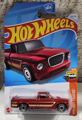2024 HOT WHEELS 1:64 HW HOT TRUCKS 9/10 RED '63 STUDEBAKER CHAMP #155/250