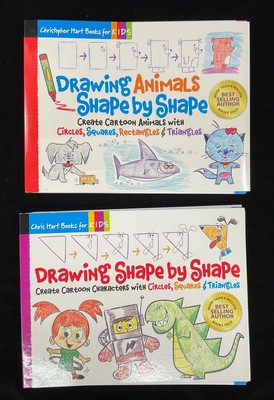 Drawing Shape by Shape: Create Cartoon Characters & Animals with Circles Lot 2