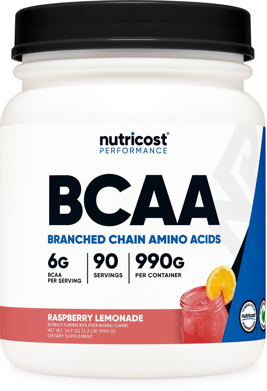 Порошок Nutricost BCAA 2:1:1 (малиновый лимонад) 90 порций