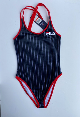 Fila Bodysuit Navy Stripe Size XS UK New with Tags eBay