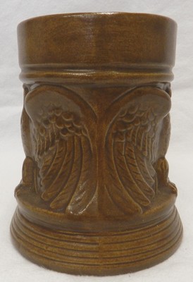 Vintage Brown Studio Art Handcrafted USA America Eagle Mug Stein Judge 1969