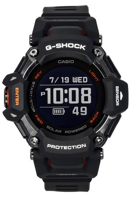 Pre-owned Casio G-shock Move G-squad Multi Sport Solar Alarm Gbd-h2000-1a 200m Mens Watch