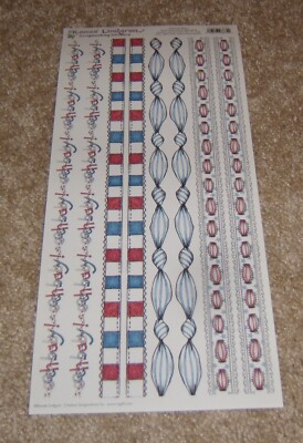 Creative Imaginations Renae Lindgren  5.5x12inch Border Sheet~Patriotic Baby