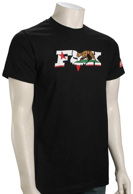 

Футболка Fox California Flag SS — черная — новинка, Черный