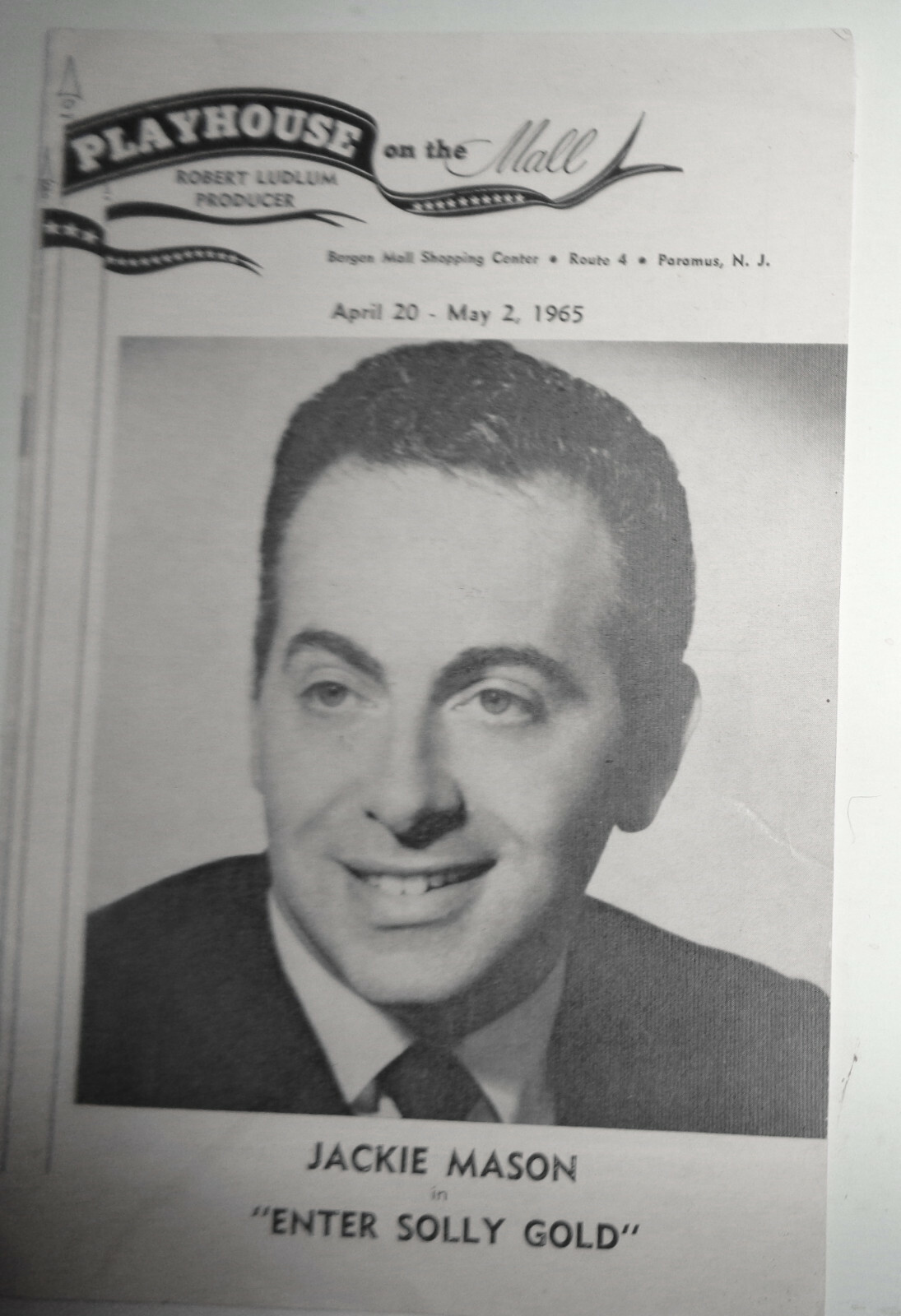 Jackie Mason in "Enter Solly Gold" - Program - ...