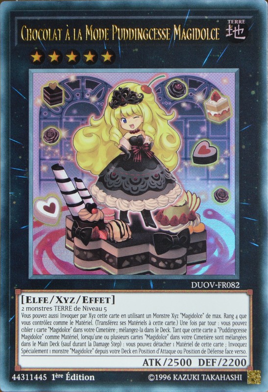 Carte Yu-Gi-Oh Duov-Fr082 Chocolat Ã La Mode Puddingcesse Magidolce Neuf Fr