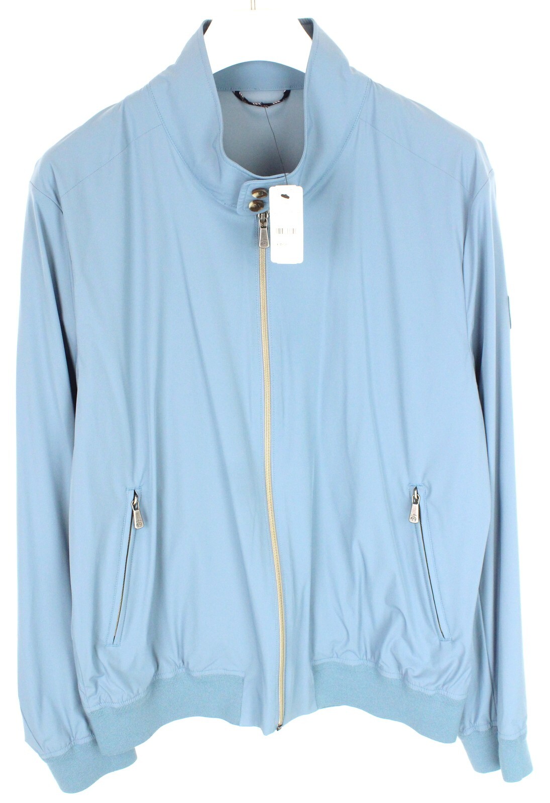 大きいサイズ ブルックスブラザーズ 鹿の子ジップアップブルゾン XLブルーカノコ BROOKS BROTHERS Jacket Men's XL Lightweight Zip Lined Blue