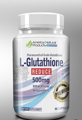 L GLUTATHIONE, BOOSTER INMUNOLOGICO EL MEJOR ANTIOXIDANTE 500 MG, 60 Caps, USA